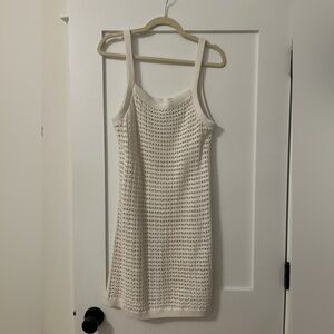 Madewell Cream Knit Dress cover up